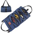 thumbnail image 1 of Bolsa enrollable para herramientas, lona de 16 A con 5 bolsillos con cremallera, multiusos., 1 of 5