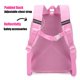 thumbnail image 3 of Mochila HawLander Preschool para niñas de 3 a 7 años, color rosa, 3 of 7