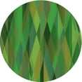 thumbnail image 1 of Ahgly Company Machine Washable Indoor Round Transitional Green Apple Green Area Rugs, 5' Round, 1 of 7