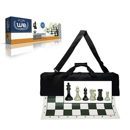 Wood Expressions Deluxe Tournament Chess Set with Canvas Bag and Triple Weighted (Best Chess Set For Beginners)