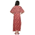 thumbnail image 3 of Moomaya Womens Printed Long Maxi Maternity Kaftan Button Down Cotton Dress, 3 of 5