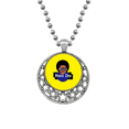 thumbnail image 1 of Black Day Liberté Égalité des Droits Colliers Pendentif Rétro Lune Étoiles Bijoux, 1 of 3