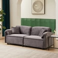 thumbnail image 6 of Miekor Furniture 79" Velvet Sofa, Upholstered Recliner Sofa with Pillows, Living Room Sofa Chair Furniture, Home Office Use W4US0069, 6 of 9
