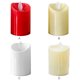 thumbnail image 4 of Cateissary 1 LED sin llama, pilares de cera de parafina Real con llamas oscilantes realistas para decoración de cumpleaños/boda/Navidad Iluminación navideña rojo brillante Cateissary HA002791-01, 4 of 6