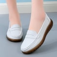 thumbnail image 2 of WILLBEST Women Shoes Dressy Comfortable Wedge Breathable Work Shoes Women Shoes In Non Slip Sole White Leather Shoes, 2 of 5
