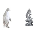 thumbnail image 1 of Escultura de pingüino, estatua de Guan Yin, obra de arte de resina, figurita, artesanía tradicional, escultura decorativa, adecuada para regalar,, 1 of 8