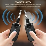 JOYO 5.8GHz Wireless Guitar Transmitter Receiver, Rechargeable Audio System for Guitar Bass