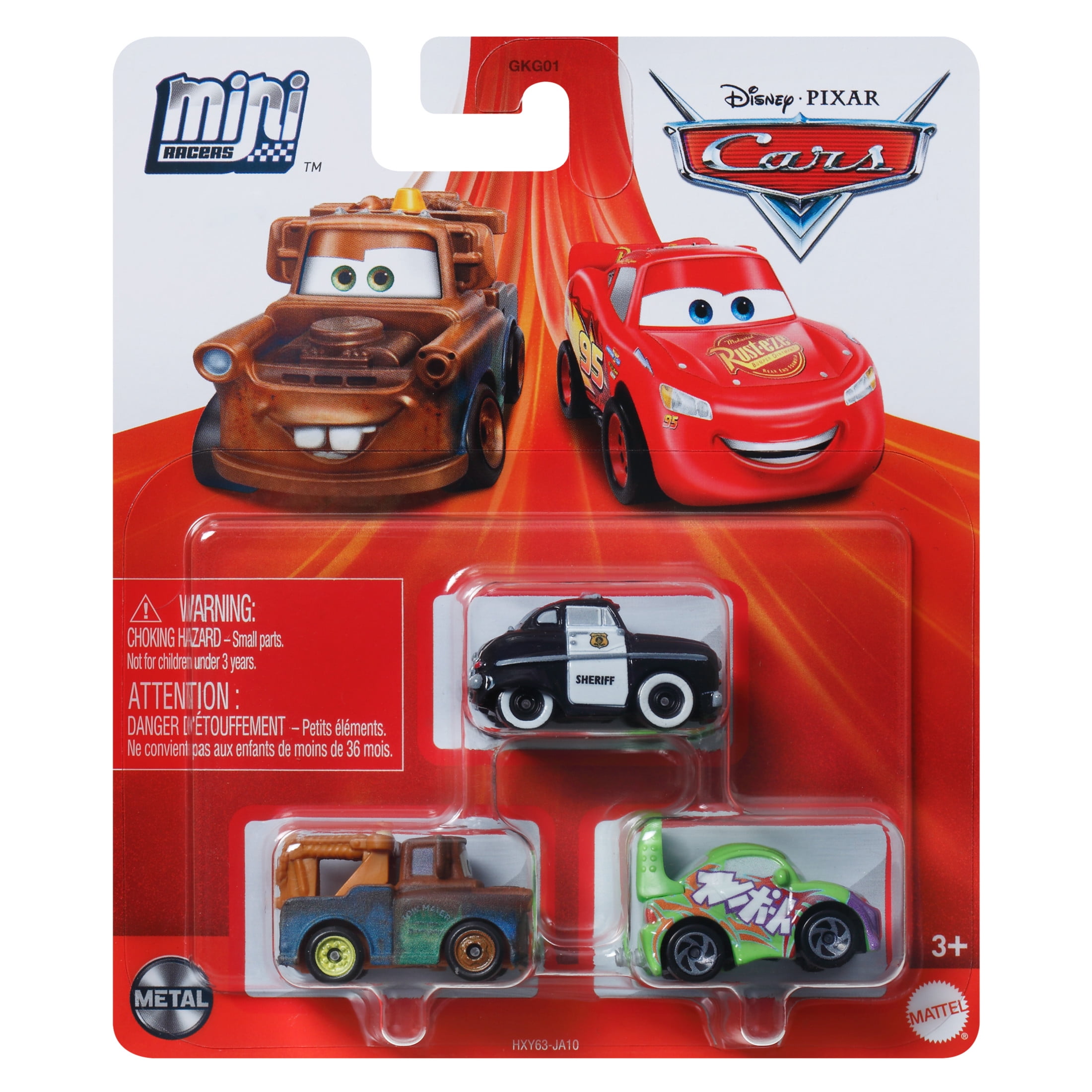 ミニカー DISNEY MOTORS Diecast mini cars Set of 3 Disney-and-Pixar-Cars-Mini-