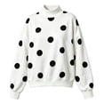 thumbnail image 4 of WCJM Women Graphic Print Oversized Mock Neck Pullover Drop Shoulder Long Sleeve Loose Fall Sweatshirt Top, 4 of 4