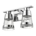 thumbnail image 4 of 16W 2 Led Bath Vanity In Contemporary Style 13 Inches Wide By 8.3 Inches High Z-Lite 1923-2V-Ch-Led, 4 of 5