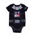 thumbnail image 4 of Star Wars Short Sleeve Onesie with Cap, Darth Vader Baby Costume, Romper Set, Black, Size NB, 4 of 4
