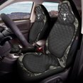 thumbnail image 4 of Uourmeti Camouflage Deer Print Front Seat Covers for Automobile, Easy to Install Waterproof Polyester Fabric Automotive Seat Covers, Set of 2 Pcs for Cars Vans Trucks, 4 of 12