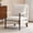 Brown, variant on Bezseller Boho Upholstered Accent Chair with Brown wooden frame, Mid-Century Modern Chair with Gourd-shaped armrest for Living room, Bedroom