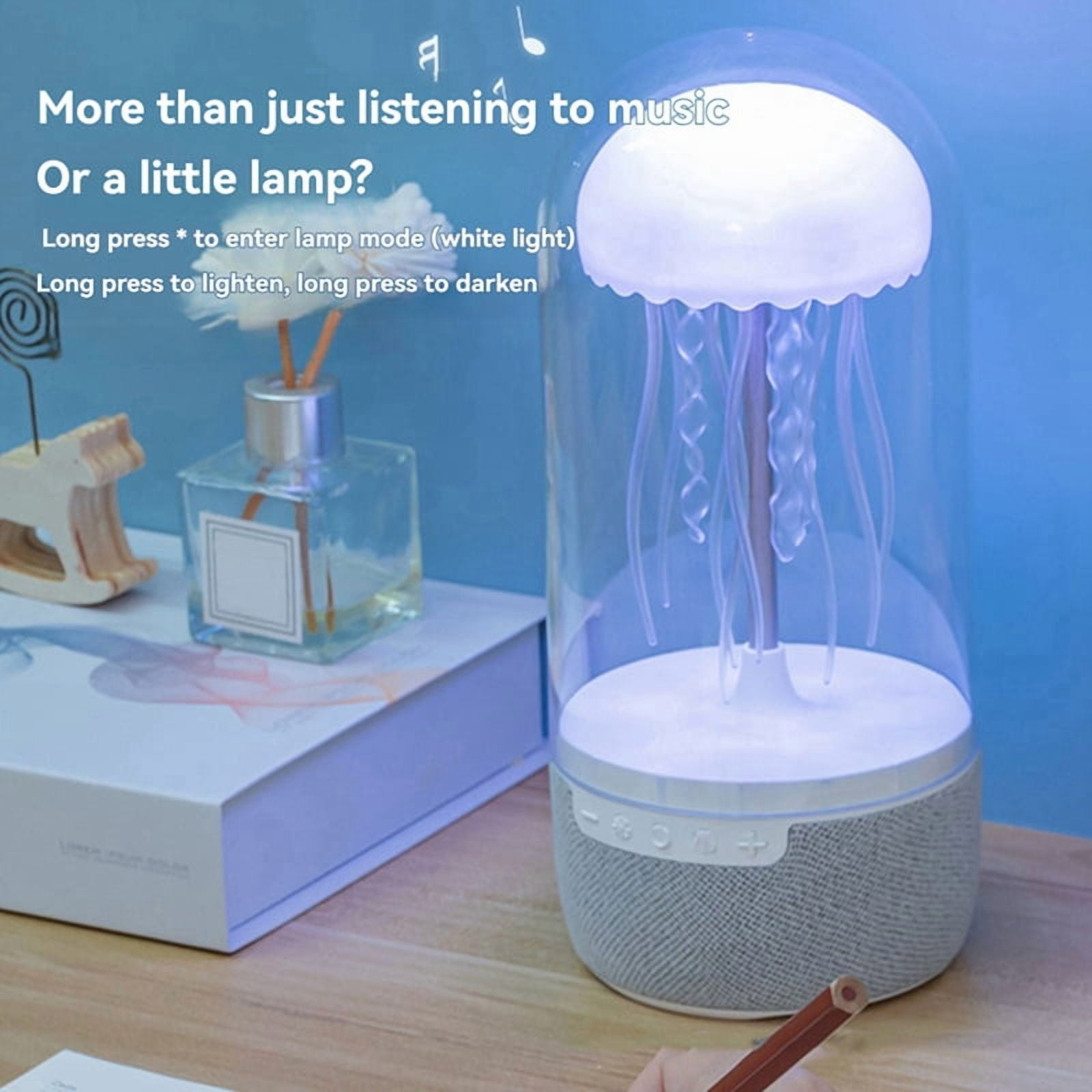 Jellyfish Lamp Bluetooth Speaker Colorful Portable HiFi Stereo with 3D Surround Sound, Subwoofer, Home Theater System