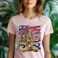 thumbnail image 2 of Army Dad T-Shirt Patriotic Camo Boots Flag Skull Military Gift Tee , Lilac, 3XL, 2 of 6