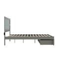 thumbnail image 6 of AFI NoHo 14" Queen Wood Platform Bed Frame with Foot Drawer Storage, Grey, 6 of 7