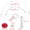 thumbnail image 4 of Unique Bargains 2 Set Red Universal Car Hood Pin Kit Hood Pin Lock Latch Catch Set Aluminum Alloy, 4 of 8