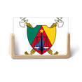 thumbnail image 1 of Yaounde Cameroon National Emblem Photo Wooden Photo Frame Tabletop Display, 1 of 3