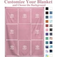 thumbnail image 4 of Custom Blanket with Photos Text Picture Customized Blankets Collage Personalised Photo Blanket for Kids,Adults,Dogs,Couples,Family,Birthday Christmas Valentines Day Gift, 4 of 5