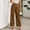 Coffee, variant on Generic Women's High Waist Wide Leg Pants Business Work Office Casual Long Pants Belted Trousers
