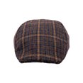 thumbnail image 3 of WITHMOONS Houndstooth Plaid Check Pattern Newsboy Hat Wool Adjustable Flat Cap LD31461 (Navy), 3 of 4