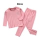 thumbnail image 4 of Minnieouse Ropa interior térmica para niños, cuello elástico, invierno, hogar, exterior, ropa interior para dormir, Tops, ropa inferior, Pijama Rosado 80cm, 4 of 6