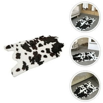 TAILTOSS 1Pcs Cow Rug Mat For Bathroom Use Homeowners Decorative 105x60cm