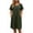 Army Green, variant on Tqcoqu Womens Tshirt Dresses with Pockets,Summer Casual Short Sleeve Sundresses,Crew Neck Modest Dresses A Line Mini Plus Size Dress,Army Green Women's S-XXXXXL