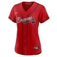 thumbnail image 2 of Women's Nike Red Atlanta Braves Alternate Replica Team Jersey, 2 of 3