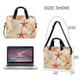 thumbnail image 3 of FORMRS 16" Laptop Bag Carrying Sleeve Case with Handle Travel Shoulder Briefcase, Orange Starfish, 3 of 8
