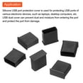 thumbnail image 4 of 25pcs Laptop USB Port Plugs Covers Caps Plastic Anti Dust Protector for USB Male End, Black, 4 of 4