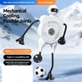 thumbnail image 6 of MMJ Robot Fan Portable Rechargeable Flexible Tripod Suction Mount 100 Speeds USB for Desk Car Office Travel, 6 of 8