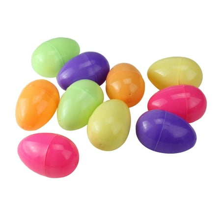 Pack of 10 Assorted Multicolored Springtime Fillable Easter Eggs (Best Marvel Easter Eggs)