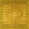 thumbnail image 1 of Ahgly Company Machine Washable Indoor Square Persian Yellow Traditional Area Rugs, 7' Square, 1 of 4