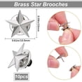 thumbnail image 2 of 1 Box 10Pcs Star Badge Lapel Pins Five-Pointed Star Backpack Pins for 4th of July Memorial Day Independence Day Celebration Veterans Day Party Labor Day Theme Party Costume Decorations, 2 of 9