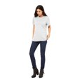 thumbnail image 2 of Emmalise Women's Round Neck Short Sleeve Tru-Fit Tee Shirt, White, X-Large, 2 of 4