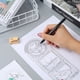 thumbnail image 4 of Regla De Dibujo Multifuncional, Plantillas De Dibujos Geométricos, Reglas De Medición Para Estudiar Dibujos, Escuela Scienceny EL017153-02, 4 of 5