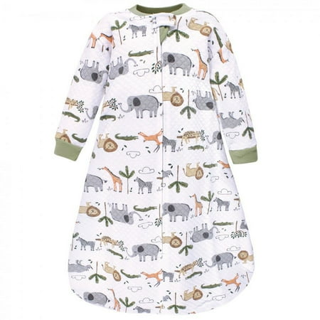 UPC: 0660168182446 | Hudson Baby Infant Boy Premium Quilted Long Sleeve Sleeping Bag and Wearable Blanket Safari Life 12-18 Months