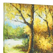 Autumn Trail Canvas Wall Art Multi Warm
