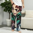 thumbnail image 5 of Demon Slayer Pajamas Pants 3D Printing Wide Leg PJ Pant Loungewear Casual Comfy Sleepwear Lounge Pants for Men WomenM, 5 of 9