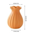thumbnail image 3 of Dmlowu Ceramic Vase, Long Lasting Aesthetics Flower Vase, 3x6 Inch Home Decor Small Vase, Lightweight&nbsp;Vases for Centerpieces Holiday Halloween Thanksgiving Christmas Decorations, 3 of 7