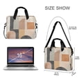 thumbnail image 3 of FORMRS 16" Laptop Bag Carrying Sleeve Case with Handle Travel Shoulder Briefcase, Abstract Shapes, 3 of 8