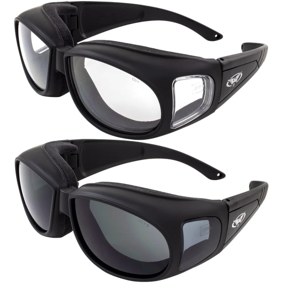 Gafas de Seguridad para Motocicleta Global Vision Outfitter Juego de 2