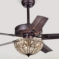 thumbnail image 3 of Catalina Bronze-finished 5-blade, 48-inch Crystal Ceiling Fan (Optional Remote), 3 of 4