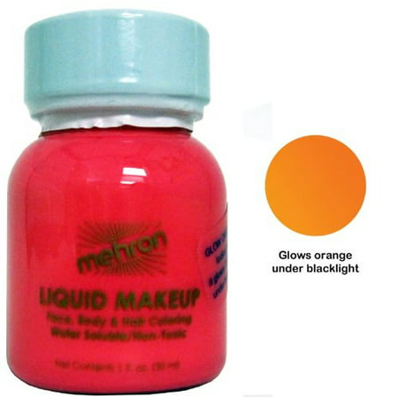 Mehron Liquid Face and Body Painting Makeup (1 ounce, Fluorescent (Black Light) (Best Lighting For Makeup)