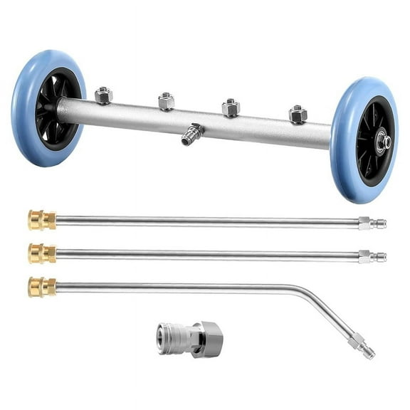 Pressure Washer Undercarriage Cleaner, 16in Under Car Washer, Pressure Washer Under Car Cleaner with 3Pcs Extension Wand