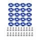 thumbnail image 2 of Kit de 20 arandelas de aluminio para parachoques y guardabarros, pernos y compartimento del motor, color azul, 2 of 14