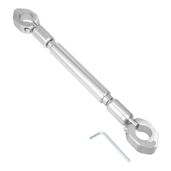 1Set Universal Adjustable Motorcycle Balance Bar Crossbar 22mm Aluminum Alloy Silver Tone Handlebar Motorbike Accessorie