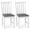 White, variant on Gymax Wooden Dining Chair Set of 2 w/Rubber Wood Frame & Padded Seat & Curved Back White