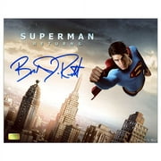 Brandon Routh Autographed Superman Returns Flying Over City 8x10 Photo